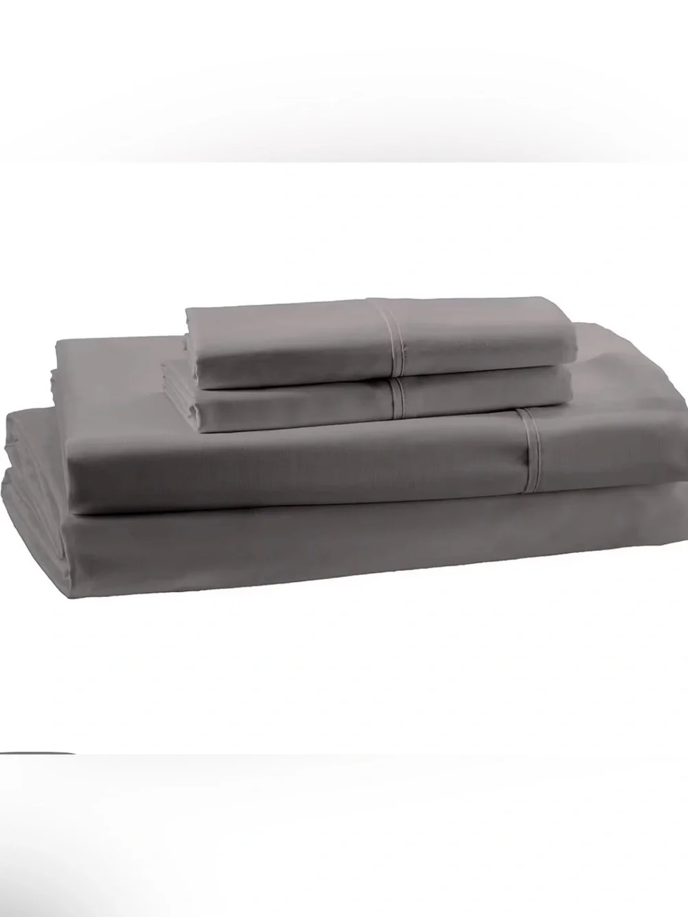 Dark Gray Home Bedding Sheet Set - Neutral Solid Bed Sheets